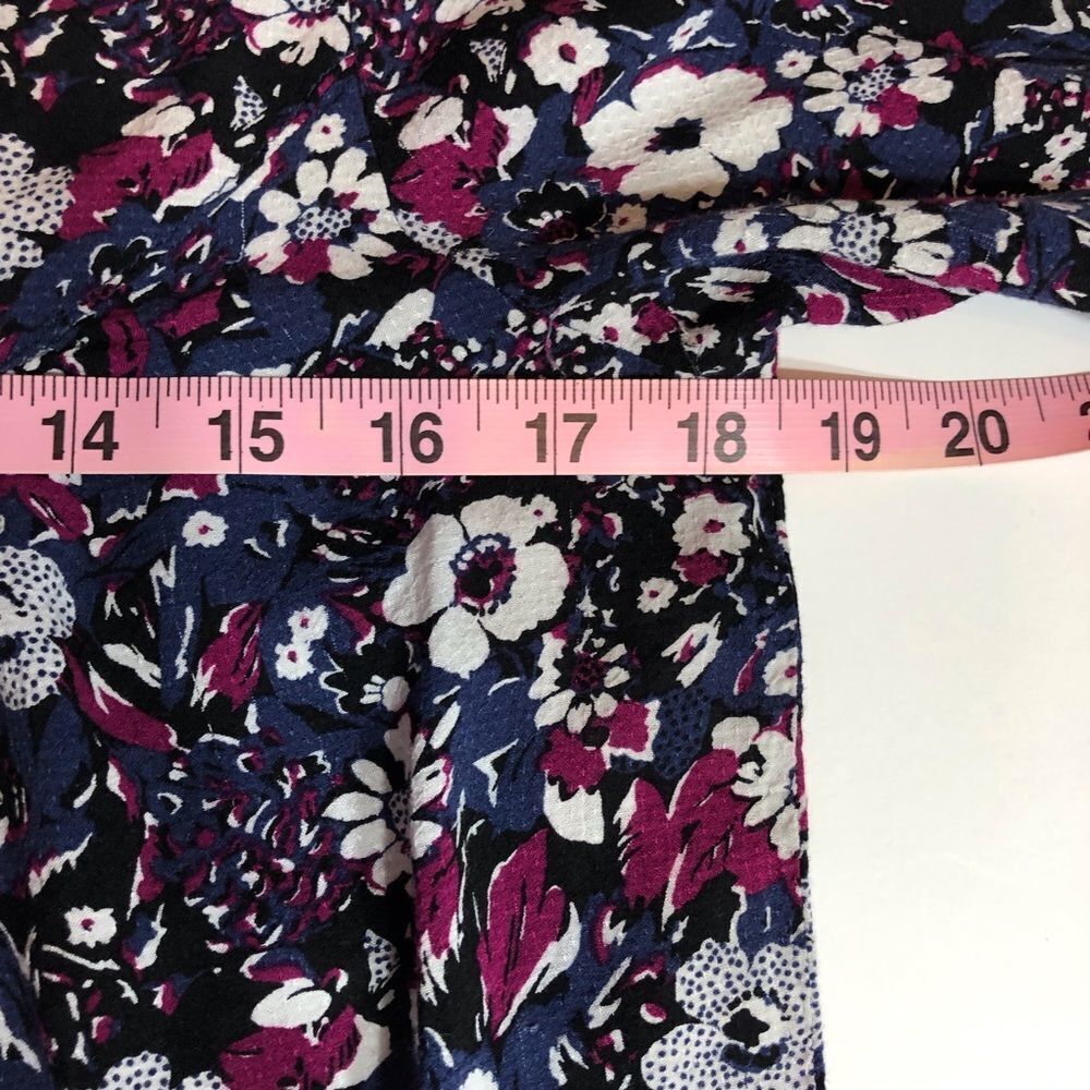 Gap Floral Blouse with Ruffled Neck and Long Sleeves - Picture 9 of 12